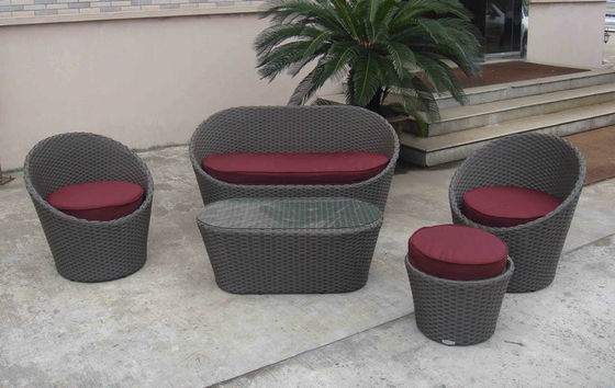 6pcs cheap outdoor rattan and wicker furniture