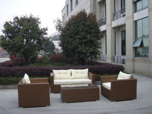 4pcs PE wicker patio sofas