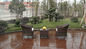 Outdoor Rattan Sofa Coffee Set , Hand-Woven Garden Sofa Chair Set