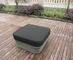 3 Seat Grey Outdoor Rattan Sofa With Power Coated Aluminum Frame