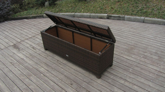 Bedroom Rattan Storage Boxes With Powder Coated Aluminum Frame