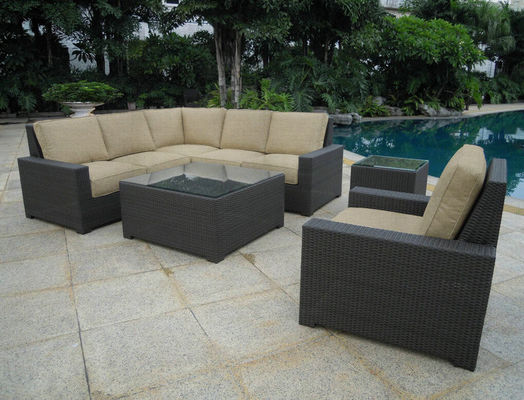  outdoor rattan sofa set   