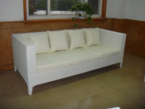  2pcs poly wicker sofa