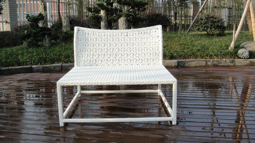 3pcs Beautiful White Outdoor Rattan Sofa Set For Swimming Pool