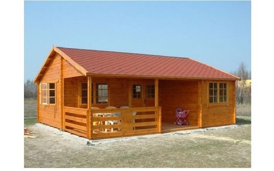 Environmental Friendly Outdoor Wooden House 800*700cm With 2 Bedrooms