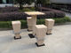 Brown PE Rattan Bar Set , Home Balcony / Garden Table And Chairs