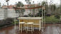White Resin Wicker Bar Set , Modern Rattan Conservatory Furniture