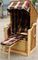 Holiday Roofed Wicker Beach Chair , Wood Rattan Beach Basket