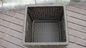 Home Storeroom Black Resin Wicker Storage Box With White Cushion