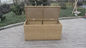 Resin Wicker Storage Box , All Weather Plastic Rattan Cushion Box