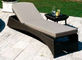 UV Resistant Waterproof Rattan Sun Lounger For Poolside / Lawn