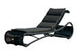 UV Resistant Black Wicker Sun Lounger For Open Air Bar And Cafe