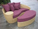 Fashion Brown Outdoor Rattan Daybed , Garden / Patio Furniture