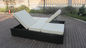Hand-Woven Rattan Sun Lounger , Outdoor Garden Lounge Chair