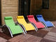 Comfortable Resin Textile Lounge Chair For Balcony Patio Garden