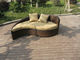 Poly Rattan Waterproof Lounge Bed , Rattan Conservatory Furniture