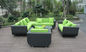 wicker patio sofa set    