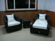 outdoor wicker sofa set           