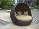Outdoor Rattan Furniture , Aluminium Frame Resin Wicker Daybed