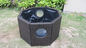 Strong Dark Brown Rattan Fish Tank With Power Coated Aluminum Frame