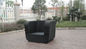 3 Seat Grey Outdoor Rattan Sofa With Power Coated Aluminum Frame