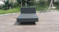 Modern Black Outdoor Rattan Sofa Set For Bar / Cafe / Balcony